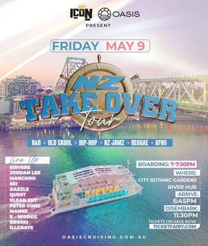 NZ ALLSTAR TAKEOVER BOAT PARTY BRISBANE photo