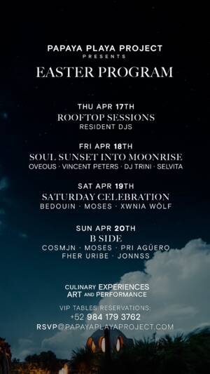 PPP- Presents- EASTER WEEKEND