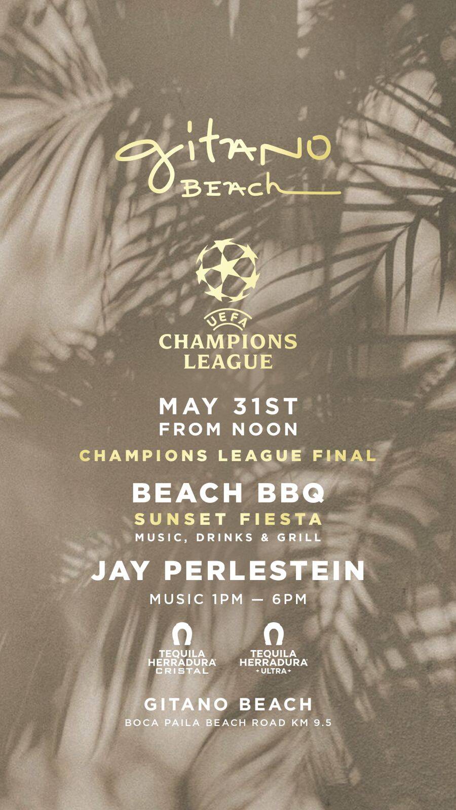 Champions League Final GITANO BEACH Fiesta