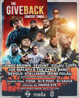 Tonga Giveback Concert July5th