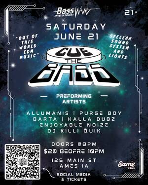 CUE THE BASS: Intergalactic EDM photo