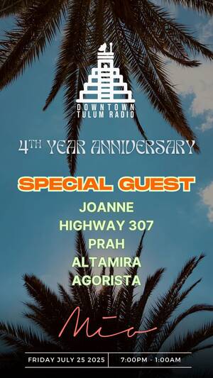 DOWNTOWN TULUM RADIO 4th ANNIVERSARY @ MIA TULUM photo