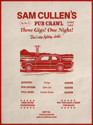 SAM CULLEN & HIS BAND - Three Gigs! One Night! photo