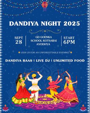 Dandiya Night 2025 – GD Goenka Public School, Ayodhya