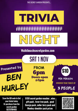 Trivia Night with Ben Hurley photo