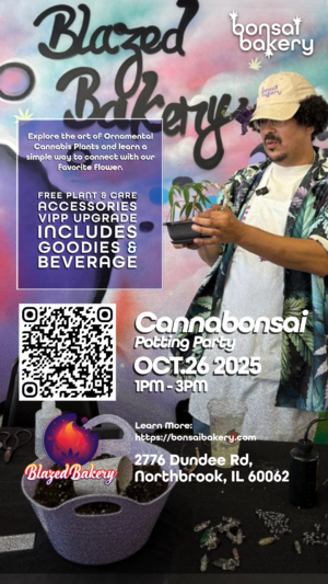 Cannabonsai Potting Party: Halloween Edition @ Blazed Bakery photo