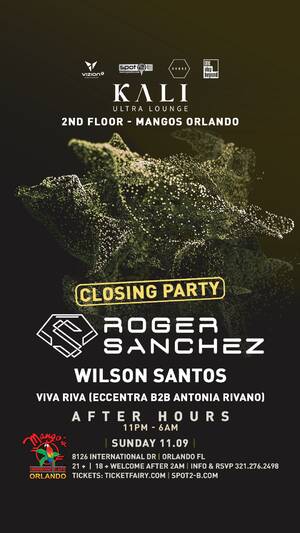 Festival Closing Party w/ Roger Sanchez I Sunday 2025