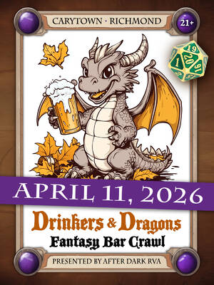 Drinkers & Dragons Fantasy Bar Crawl (Richmond 2026) photo