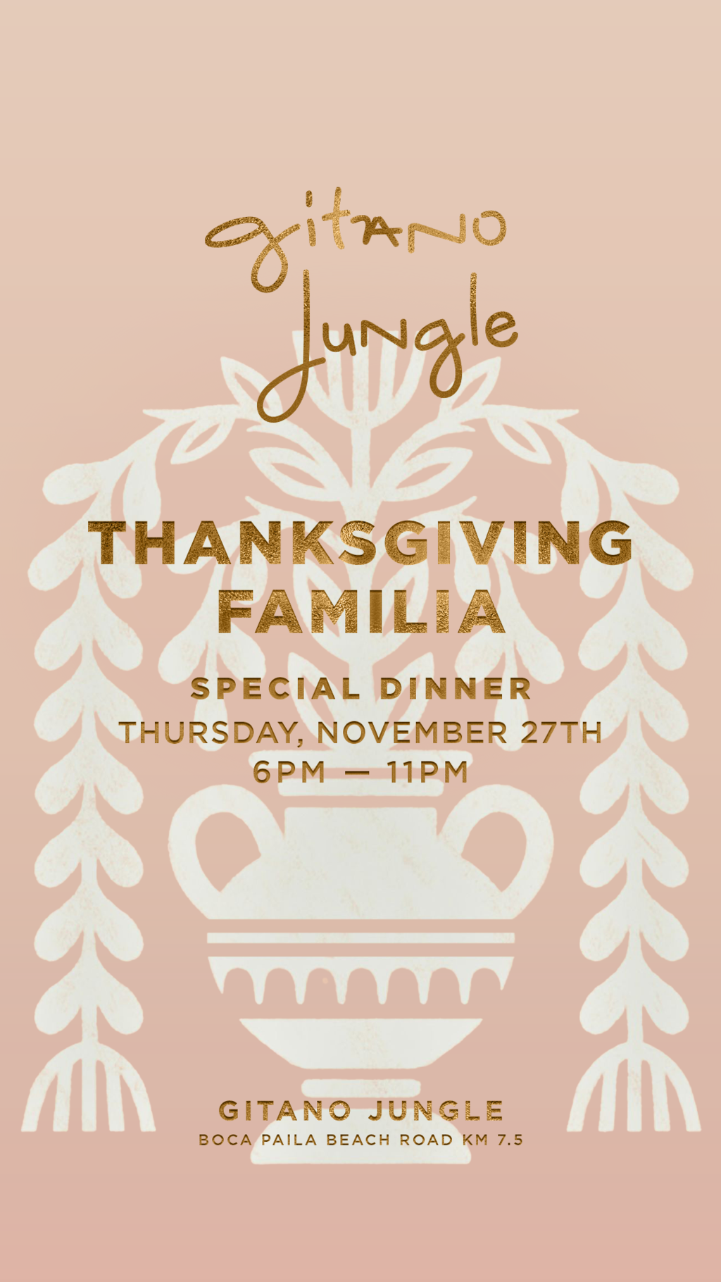 THANKSGIVING GITANO JUNGLE
