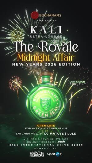 New Years The Royale Midnight Affair at Kali Ultra Lounge - Event in Orlando