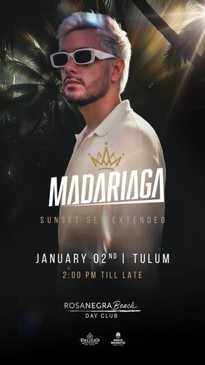 Dj Madariaga at RosaNegra Beach