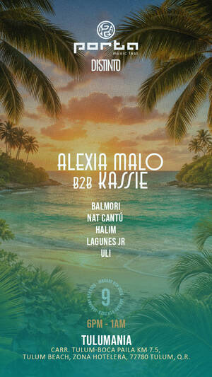 Porta by Distinto at the beach (Tulumania)