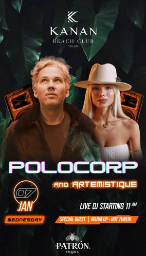 Polocorp | Artemistique at Beach Club Kanan | Jungle Paradise - Event in Tulum