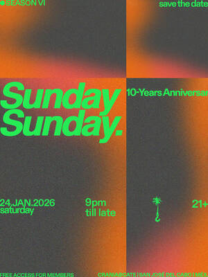 SUNDAYSUNDAY TAKEOVER at CRANIA