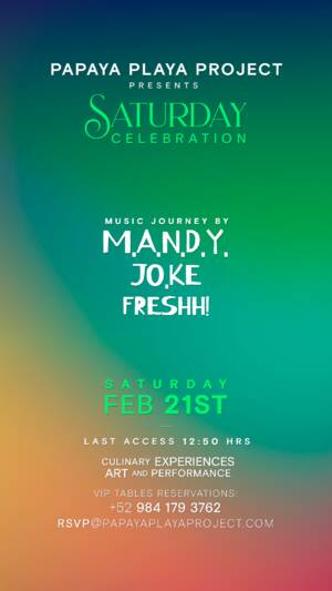 PPP Presents &bull;SATURDAY CELEBRATION &bull;Music Journey by @M.A.N.D.Y