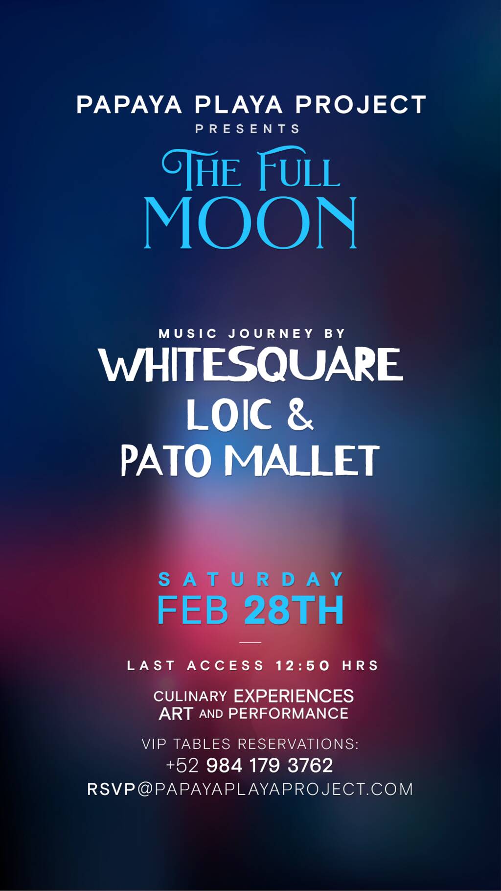 PPP Presents &bull;THE FULL MOON &bull;Music Journey by @Whitesquare