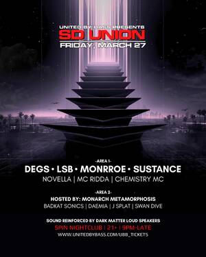 SD Union w/ Degs + LSB + Monrroe + Sustance