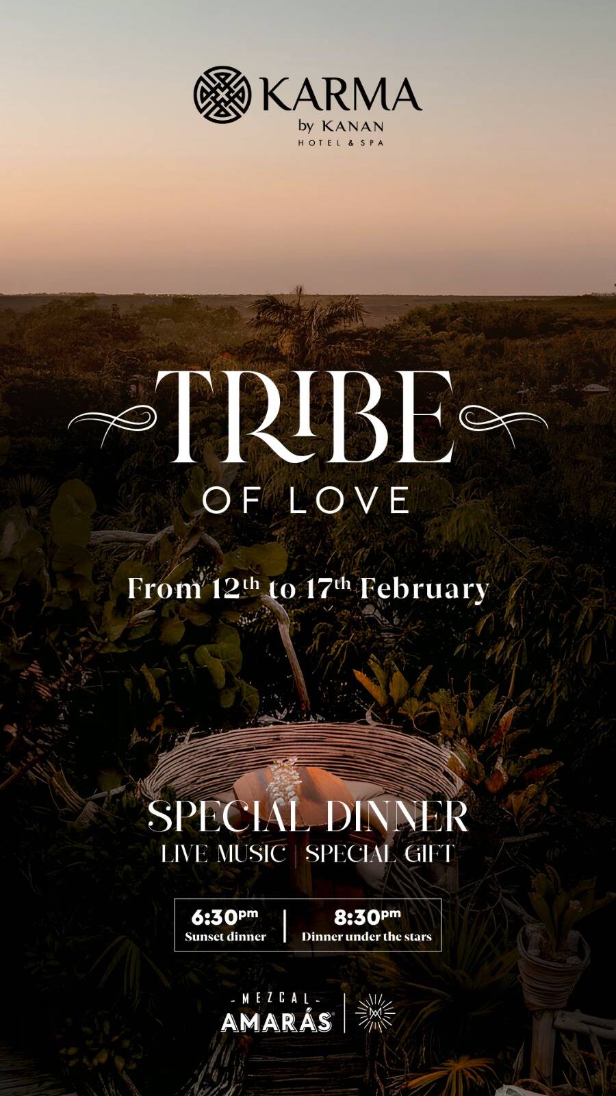 Tribe of Love San Valentin Dinner's at Karma