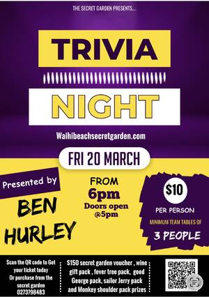 Ben Hurley Trivia NIGHT
