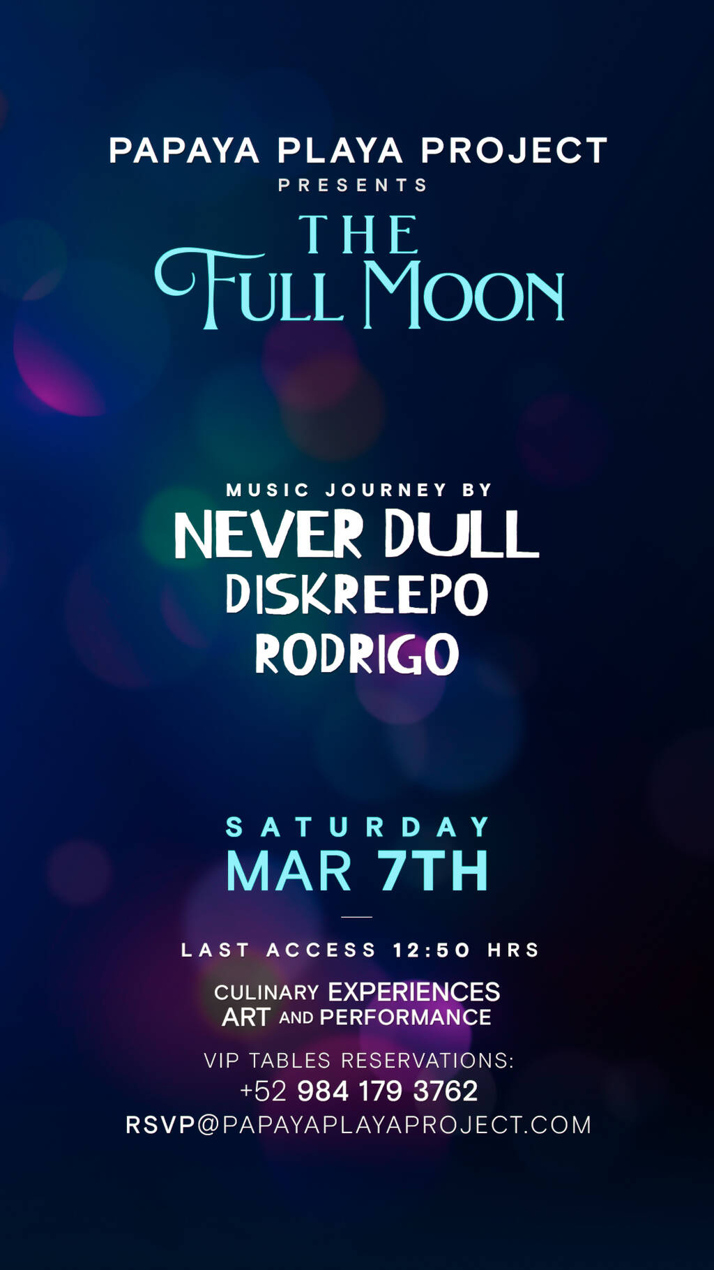 PPP Presents &bull;THE FULL MOON &bull;Music Journey by @Never Dull