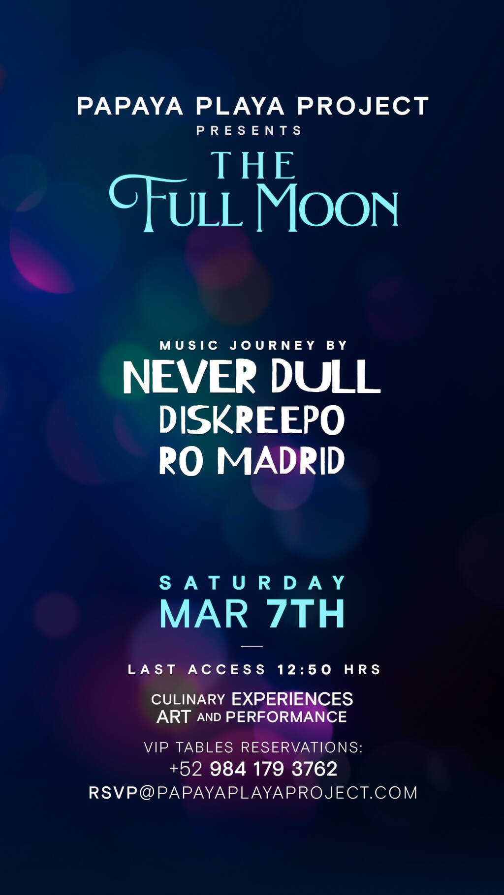 PPP Presents &bull;THE FULL MOON &bull;Music Journey by @Never Dull