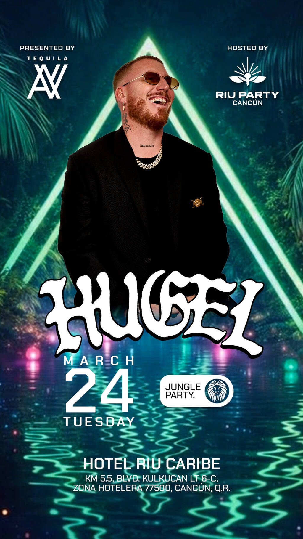 HUGEL - BY TEQUILA AV @RIU PARTY CANC&Uacute;N