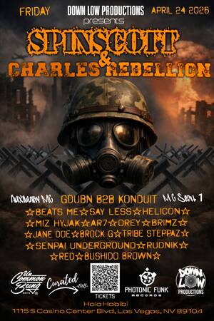 DLP presents SPINSCOTT & CHARLES REBELLION