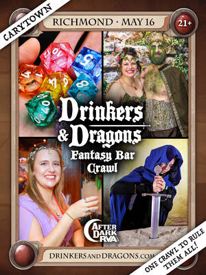 Drinkers & Dragons Fantasy Bar Crawl (Richmond 2026)