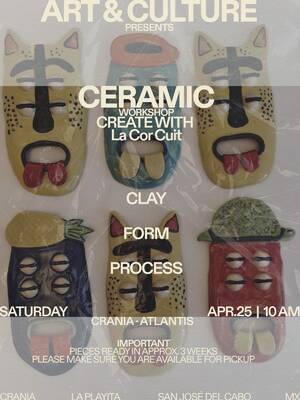 CERAMIC WORKSHOP at CRANIA by LA COR CUIT