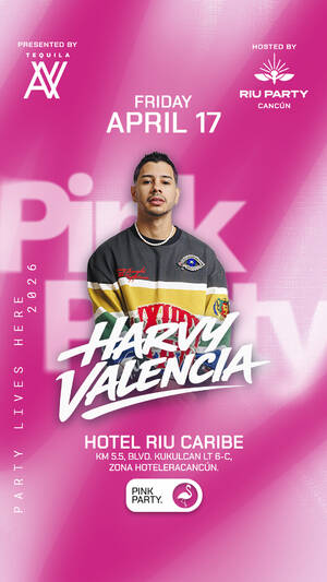 HARVY VALENCIA @RIU PARTY CANC&Uacute;N