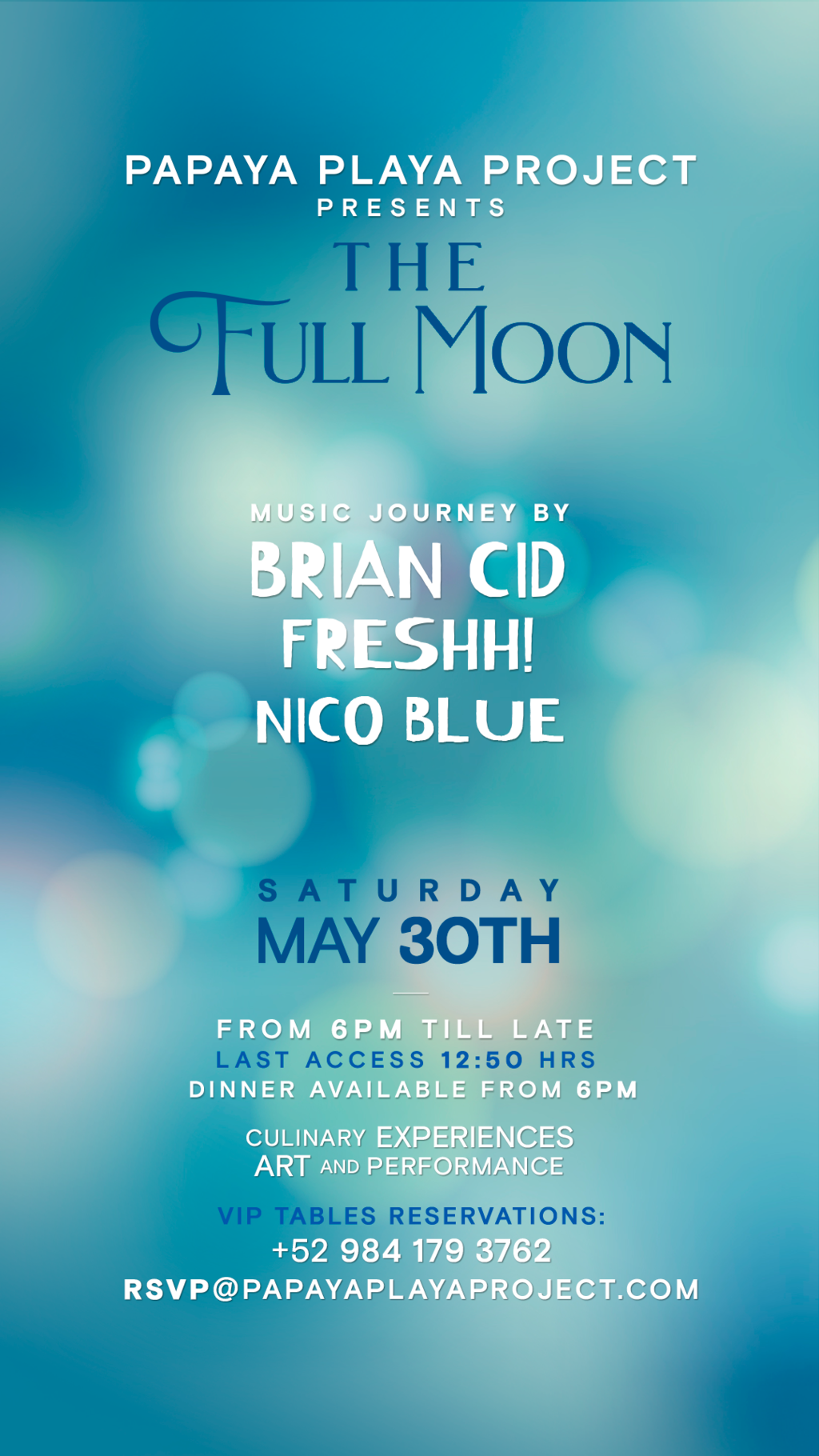 &bull; PPP Presents &bull;&bull; THE FULL MOON &bull;&bull;