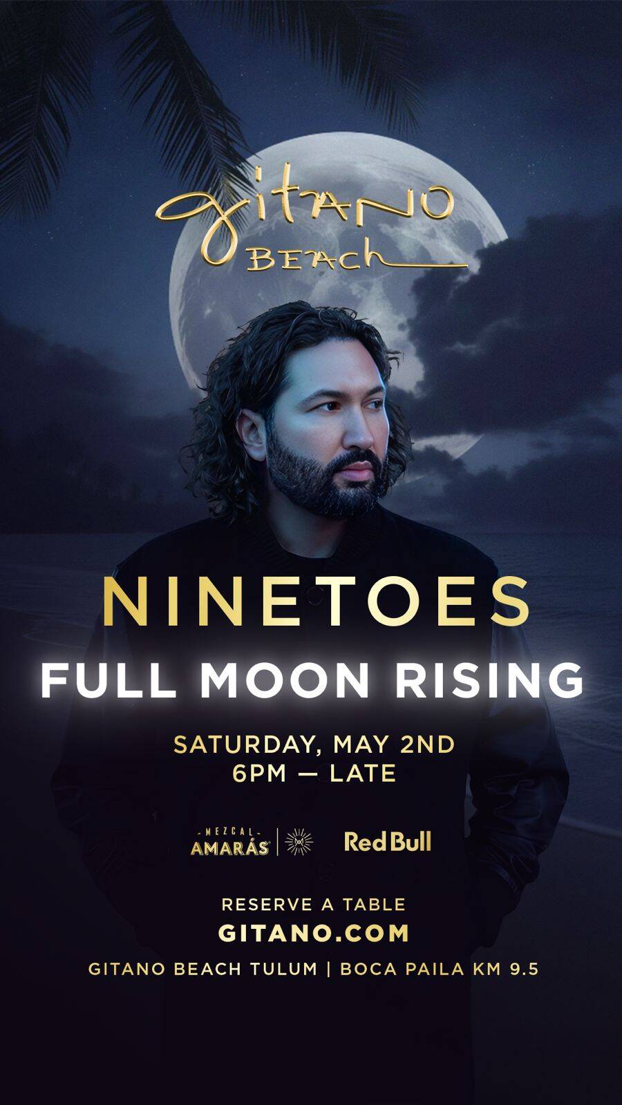 Full Moon Rising GITANO BEACH