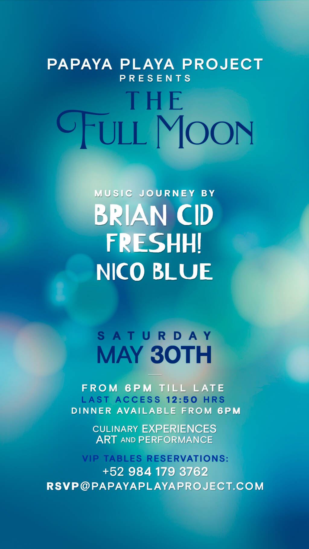 &bull; PPP Presents &bull;&bull; THE FULL MOON &bull;&bull;