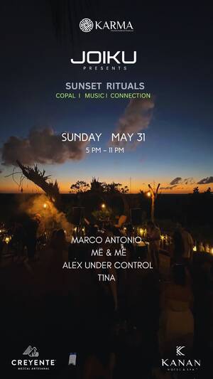 JOIKU ROOFTOP SUNSET SUNDAY ,MAY 31