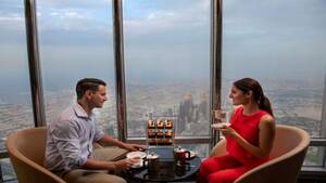At The Top, Burj Khalifa SILVER - Peak Hours with Lunch or Dinner at the Burj Club Rooftop
