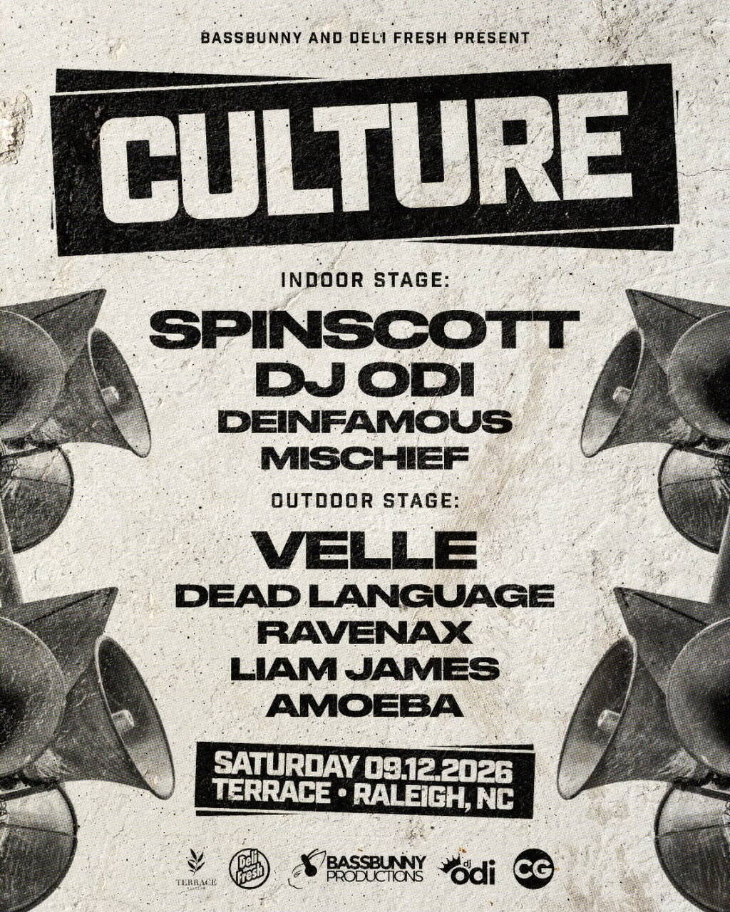 Bassbunny & Deli Fresh Present: Culture ft Spinscott, Odi & more!