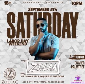 ZELAA AT ZODIAC TAMPA