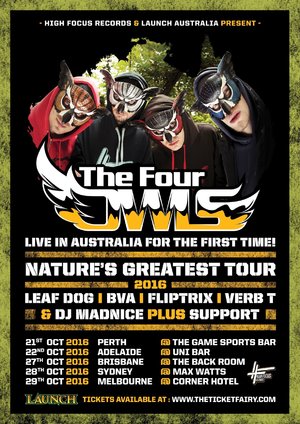The Four Owls "Nature's Greatest Tour" - MELBOURNE