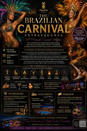The Brazilian Carnival Lifestyle Extravaganza flyer