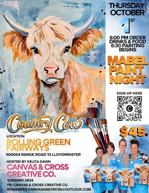 Mabel the Country Cow Paint Night