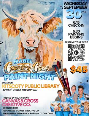 Mabel the Country Cow Paint Night