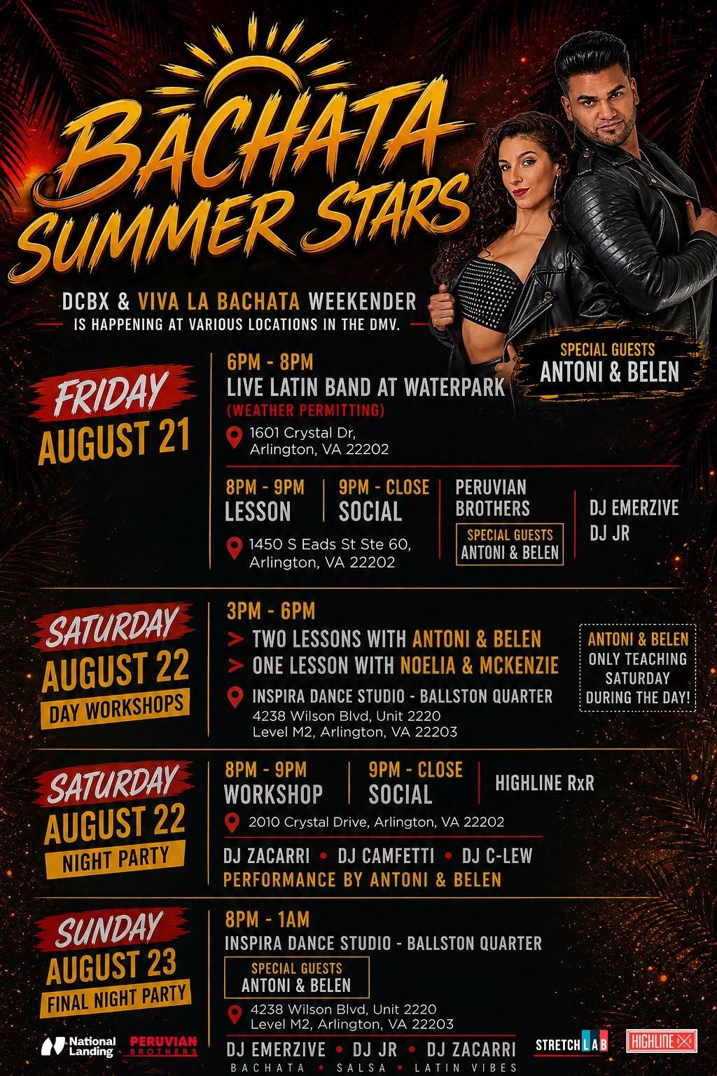 Bachata Summer Stars Weekender with Antoni & Belen