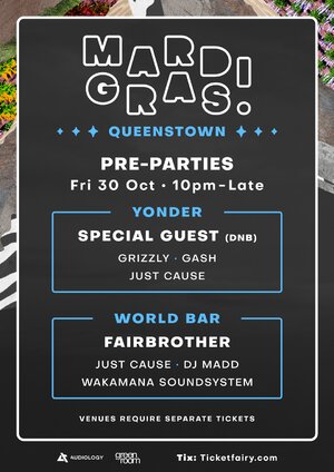 Queenstown Mardi Gras Pre-Parties