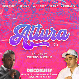 #AlturaWednesdays w/ Crisko & Exile