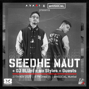 'SEEDHE MAUT' LIVE ft 'BLUnt X MO STYLES' (MUMBAI)