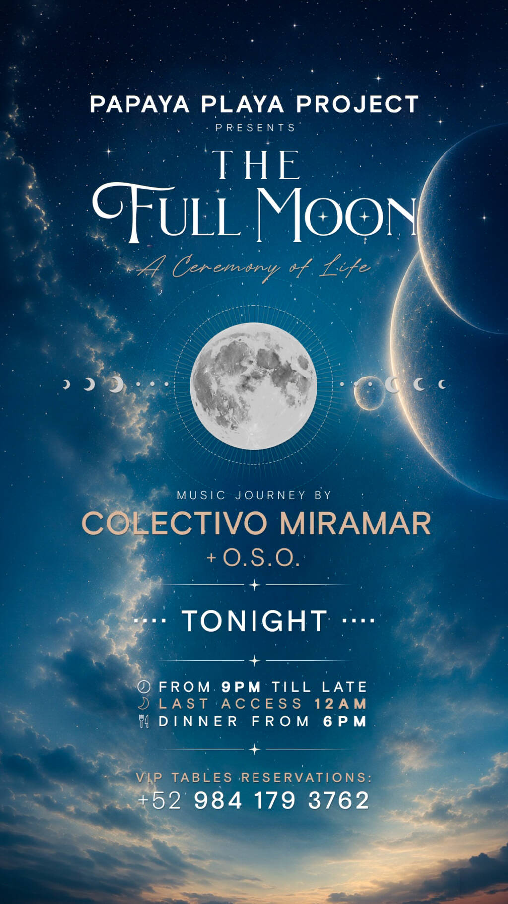 PAPAYA PLAYA PROJECT &bull; Presents &bull; PPP &bull; Presents &bull; THE FULL MOON