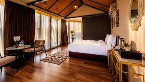 Premium Lodge - Bait Al Massara | Overnight Desert Stay Abu Dhabi with Shared Transfers