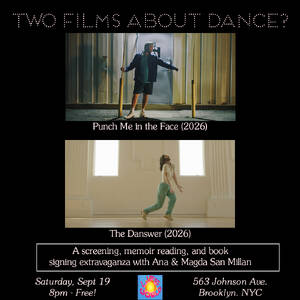 Film Screening + Book Launch flyer