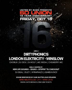 SD Union 16 Year Anniversary