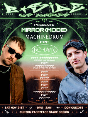 BSideLA Presents MIRROR MODE: Machinedrum F2F Rohaan +more